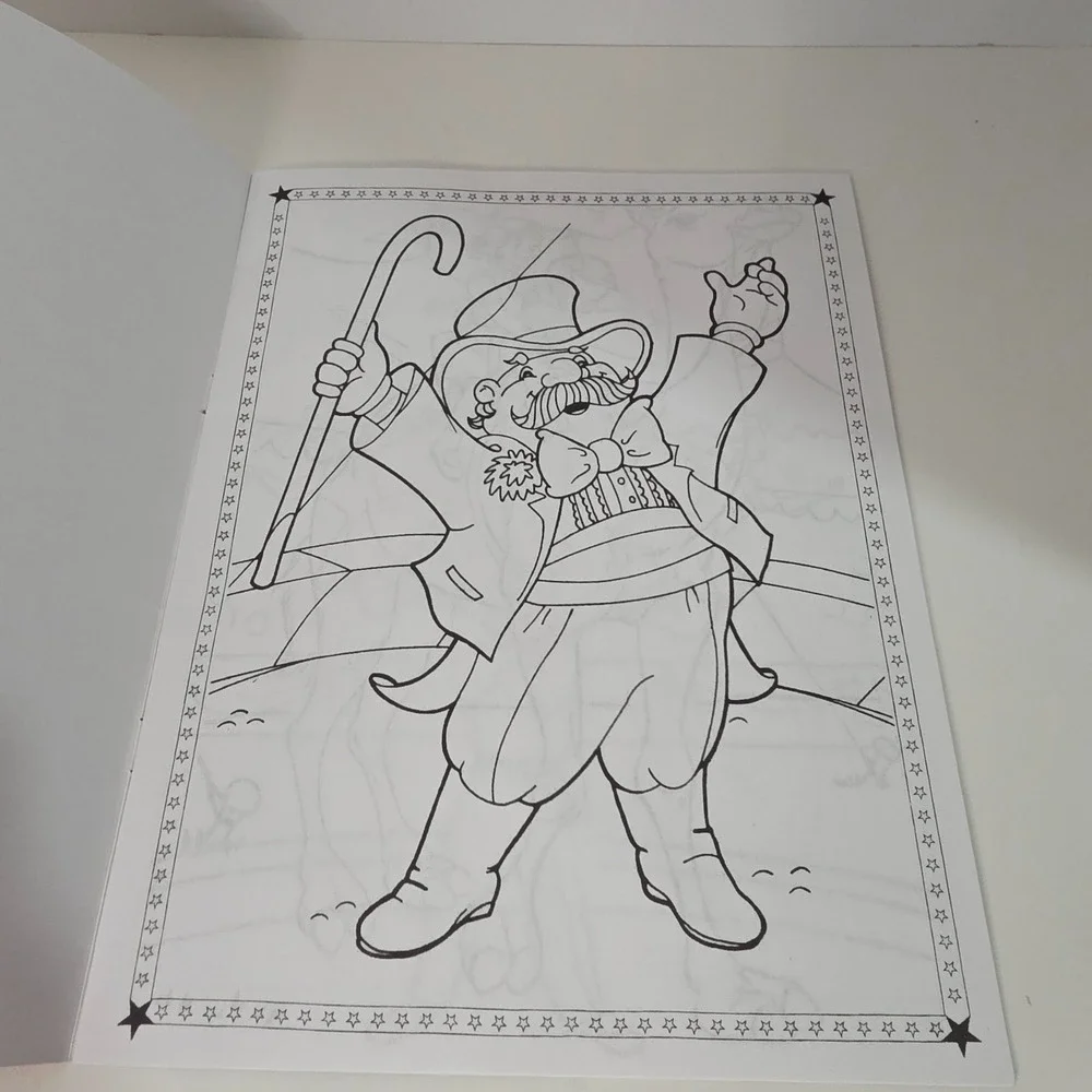 Vintage George Carden Circus Coloring Activity Book Program Cut-Outs 1990s